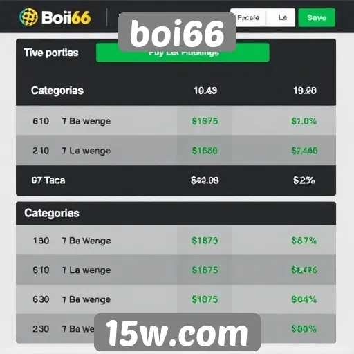 Comparativo de taxas no boi66 em diferentes categorias
